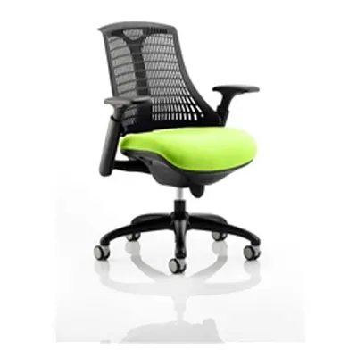 Flex Task Operator Chair Black Frame Black Back Swizzle Col