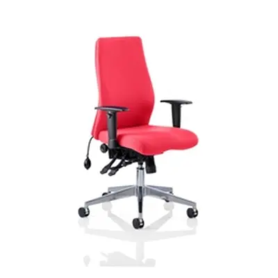 Onyx Posture Chair Cherry Colour Without Headrest With Arms