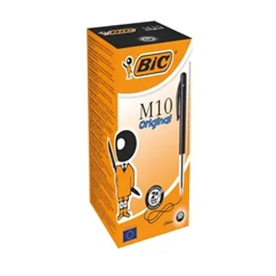 Bic M10 Clic Ball Pen Retractable 0.32mm Line Black Pack 50