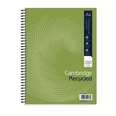 Cambridge Recycled Ruled Wirebound Notebook 200 Pages A4+ (3 Pack)