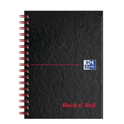 Black n Red Book Wirebound 90gsm Ruled and Perforated - 100080448