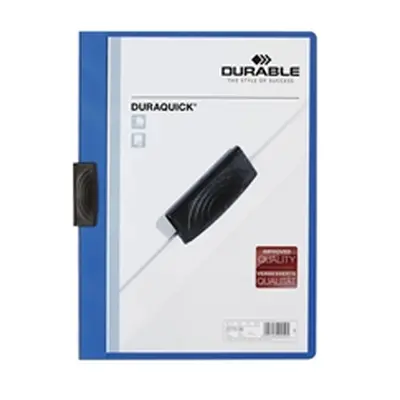 Durable Duraquick Clip Folder PVC for 20 Sheets A4 Blue - 2270/06