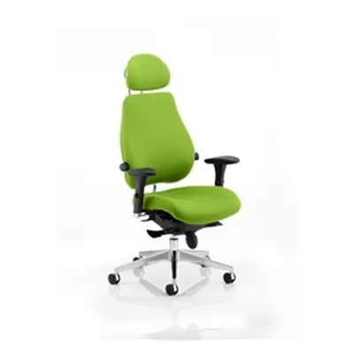 Chiro Plus Posture Chair Ultimate With Headrest Swizzle Col