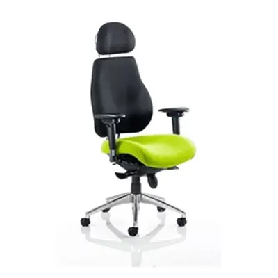 Chiro Plus Posture Chair Ultimate With Headrest Swizzle Col