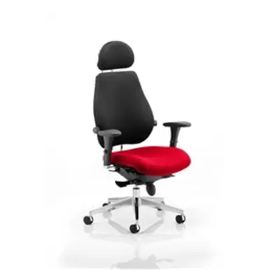 Chiro Plus Posture Chair Ultimate With Headrest Cherry Colo