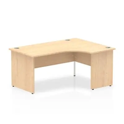 Impulse Panel End 1600 Right Hand Crescent Desk Maple - I0