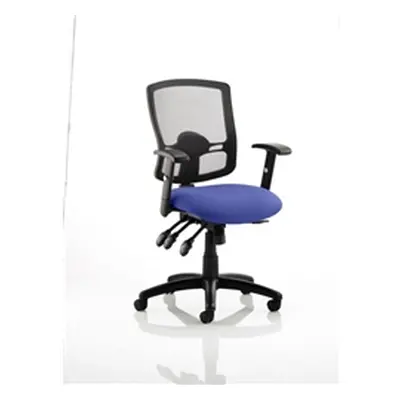 Portland III Task Operator Chair Black Mesh Back Serene Col