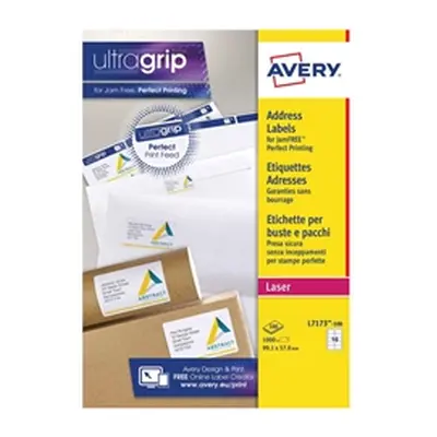 Avery Addressing Labels Laser Jam-free 10 per Sheet - L7173-100