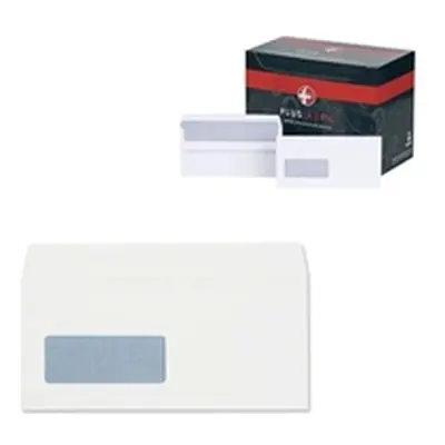 Plus Fabric Envelopes Wallet 110gsm DL White [Pack 500] - J22370