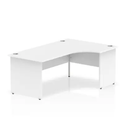 Impulse Panel End 1800 Right Hand Crescent Desk White - I0