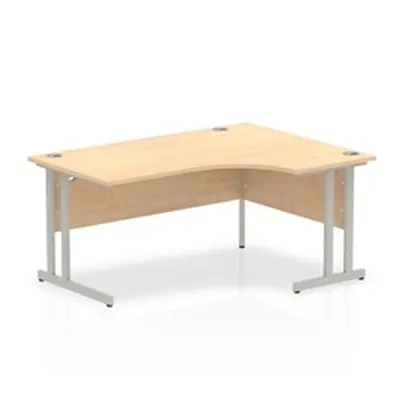 Impulse Cantilever 1600 Right Hand Crescent Desk Maple - I