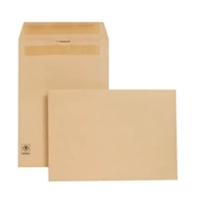 New Guardian Heavy Press Seal Pocket Manilla Envelopes C4 L26303