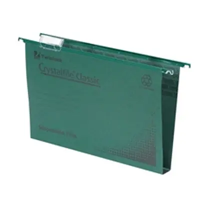 Rexel Crystalfile Classic Suspension File A4 Green [Pack 50] - 70621