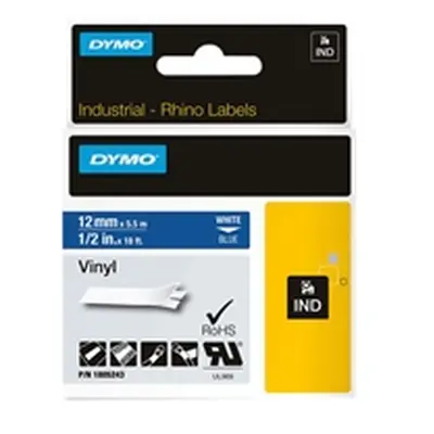 Dymo RhinoPRO Industrial 1500 WT Tape 12mm White - 18444/S0718600