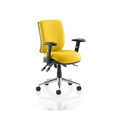 Chiro Task Operator Chair Medium Back Sunset Colour With Ar