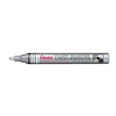 Pentel Paint Marker Medium Silver (Pack of 12) MMP10-Z