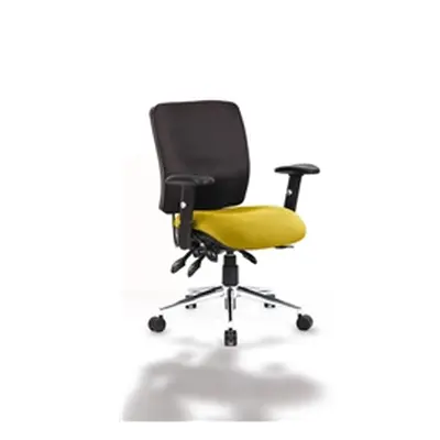 Chiro Task Operator Chair Medium Back Sunset Colour Seat Wi