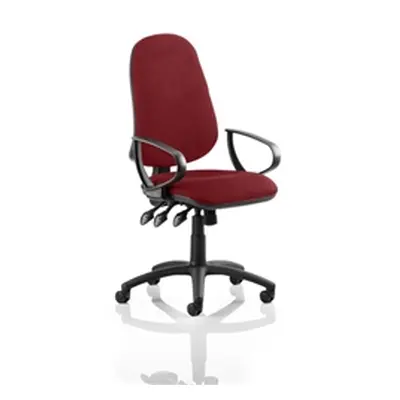 Eclipse XL III Lever Task Operator Chair Chilli Colour With