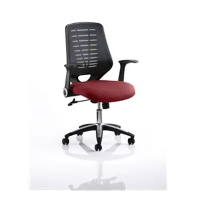 Relay Task Operator Chair Bespoke Black Back ginseng Chilli - KCUP0511