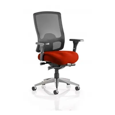 Regent Task Operator Chair Pimento Colour Seat With Arms Re