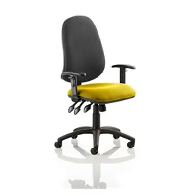 Eclipse XL III Lever Task Operator Chair Black Back Sunset