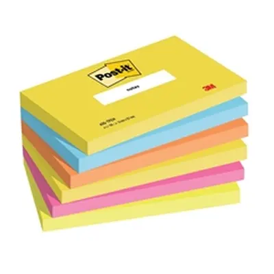 Post-it Notes 76x127mm Energy Colours (Pack of 6) 655TF