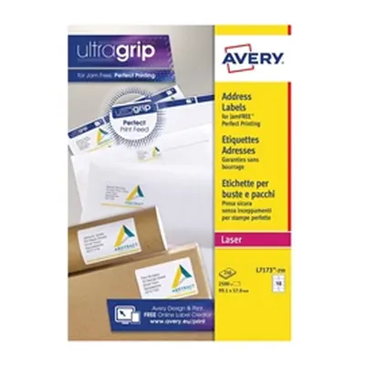 Avery Addressing Labels Laser Jam-free 10 per Sheet 99.1x57mm White Re