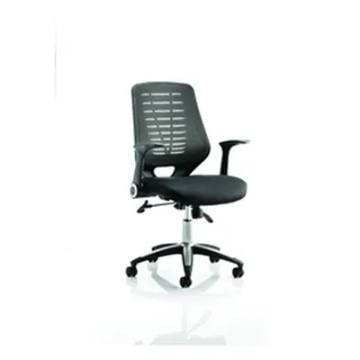 Relay Task Operator Chair Seat Black Back With Arms