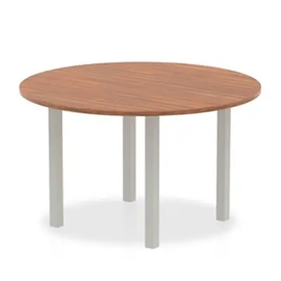 Impulse 1200 Round Meeting Table Walnut - I000140