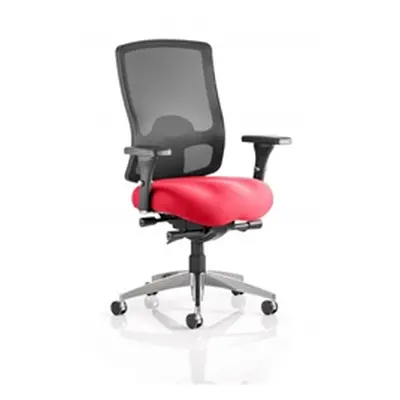 Regent Task Operator Chair Cherry Colour Seat With Arms Ref