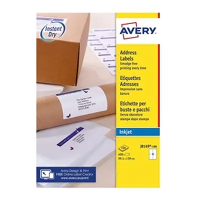 Avery Addressing Labels 4 Per Sheet White [400 Labels] - J8169-100