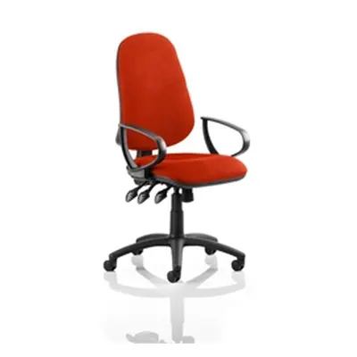 Eclipse XL III Lever Task Operator Chair Pimento Colour Wit