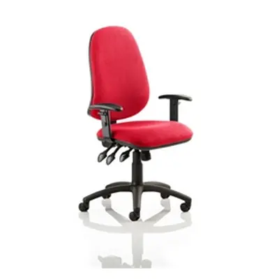 Eclipse XL III Lever Task Operator Chair Cherry Colour With