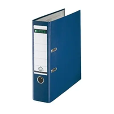 Leitz Lever Arch File Plastic 80mm Spine A4 Blue [Pack 10] - 10101035