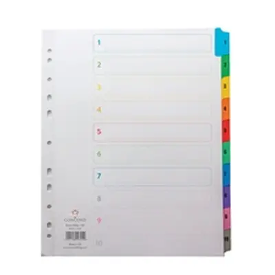 Concord Index Multicolour-tabbed Europunched - CS98