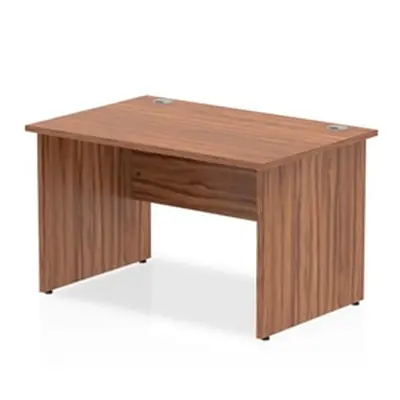 Impulse Panel End 1200 Rectangle Desk Walnut - I000415