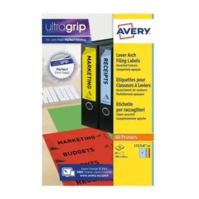 Avery Lever Arch Spine Label 200x60mm (Pack of 80) L7171A-20