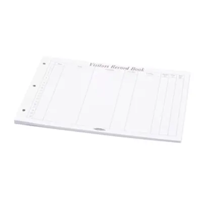 Concord CD14P White 50 Sheet Refill for Visitors Book