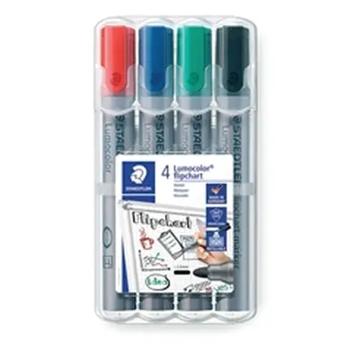 Staedtler Flipchart Marker Assorted (4 Pack) 356 WP4