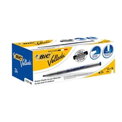 Bic Velleda Drywipe Marker 1721 Bullet Tip 1.5mm [Pack 24] - 841841