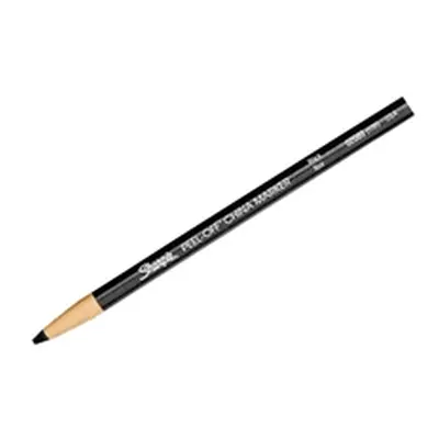 Sharpie China Wax Marker Pencil Black Ref S0305070 [Pack 12]