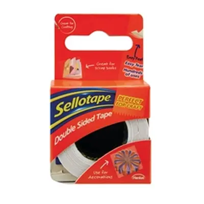 Sellotape Double Sided Tape 15mmx5m (12 Pack) 1445293