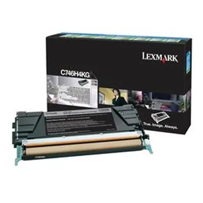 Lexmark Return Program 12K High Yield Toner Cartridge Black C746H3KG