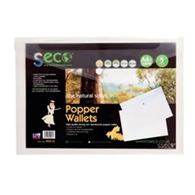 Stewart Superior Eco Biodegradable Wallet A4 Clear (5 Pack) 30085-CL