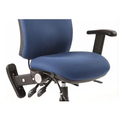 Chiro Swivel Back And Height Adjustable Foldaway Arm Black- AC