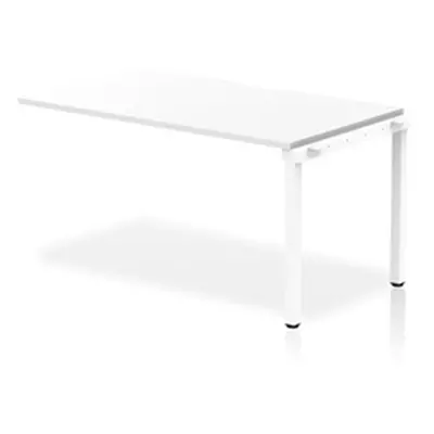 Evolve Single Ext Kit White Frame Bench Desk 1400 White - BE311