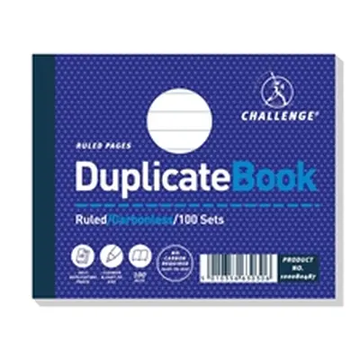 Challenge Ruled Carbonless Duplicate Book 100 Sets 105x130mm (5 Pack)