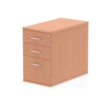 Impulse 800 Desk High Pedestal 3 Drawer Beech - I000071