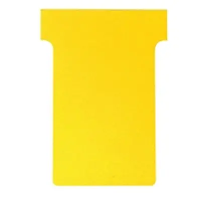 Nobo T-Card Size 3 80 x 120mm Yellow (100 Pack) 2003004