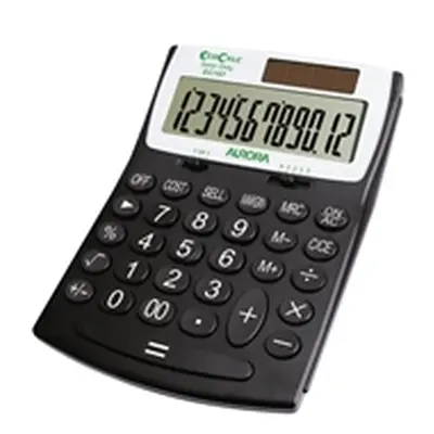 Aurora EC707 EcoCalc Desktop Calculator Large Recycled